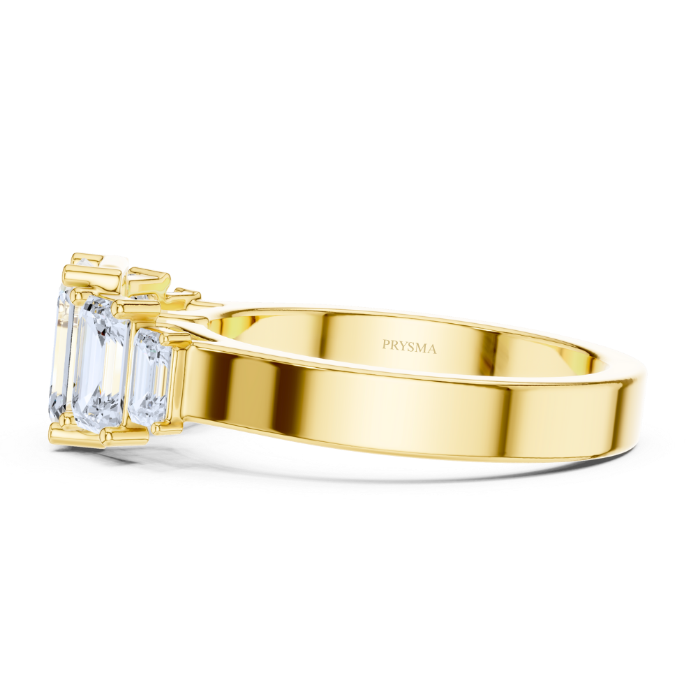 Grand Emerald-Cut Five Stone Ring