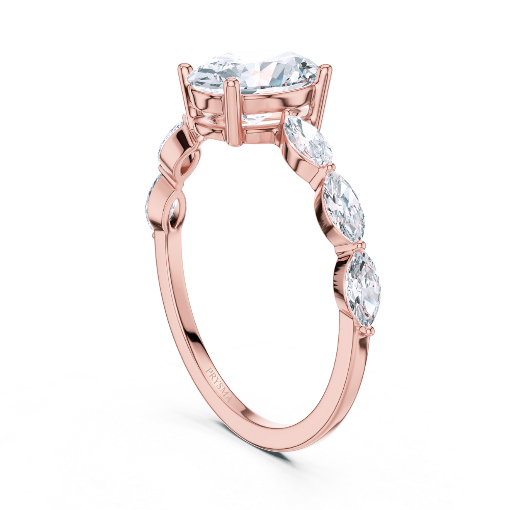 Marquise Whisper Oval Ring