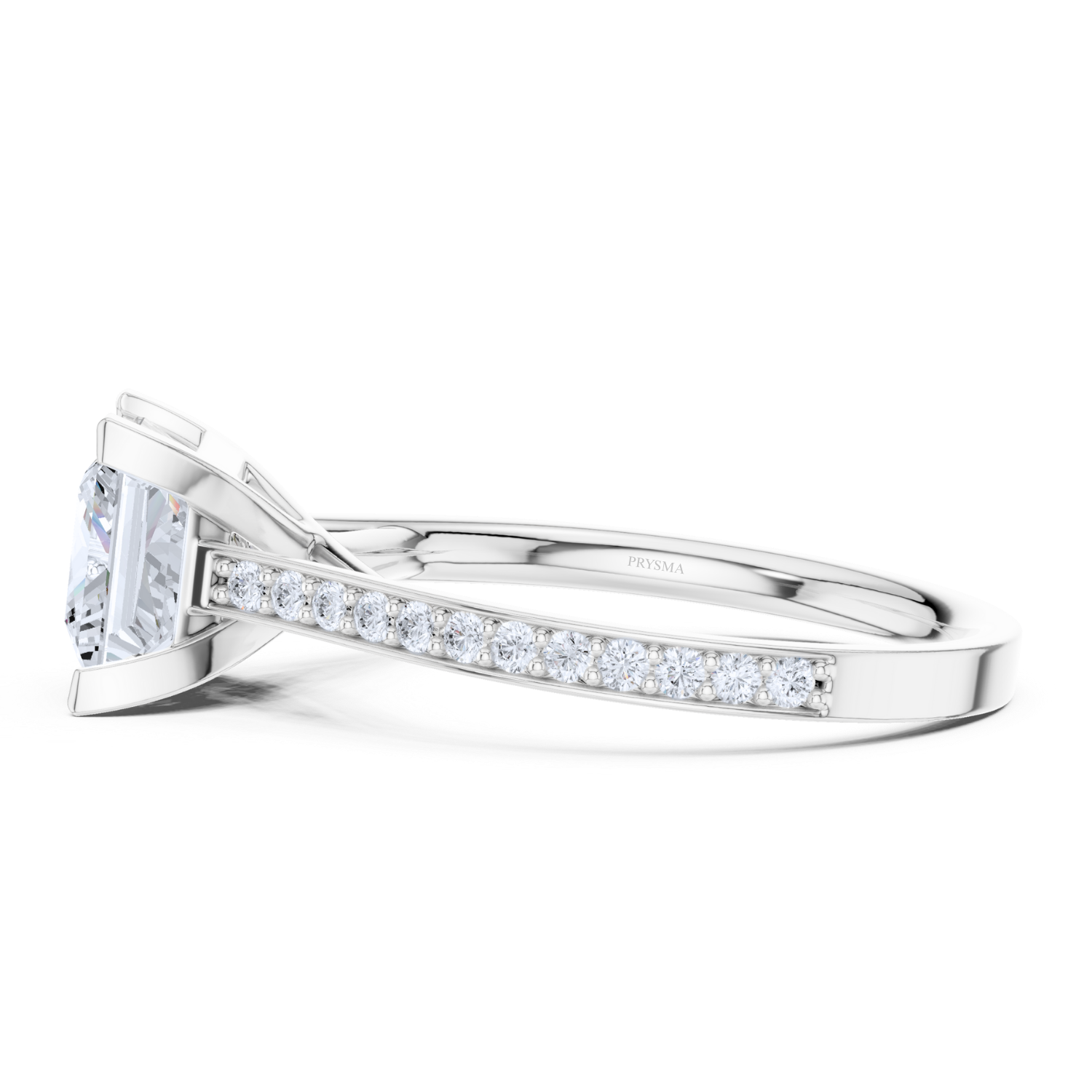 Elegant Princess Cut Diamond Ring