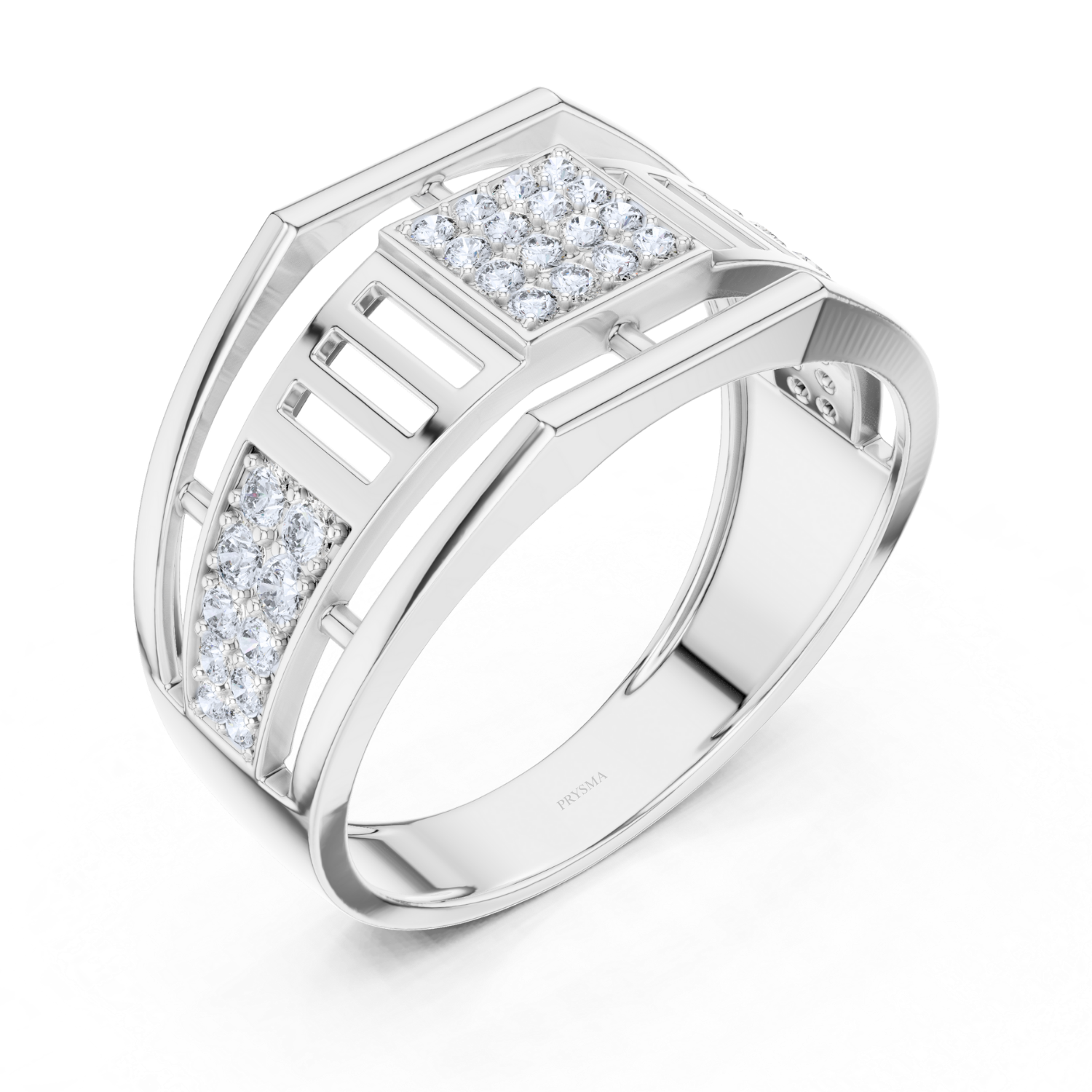 Geometric Diamond Band