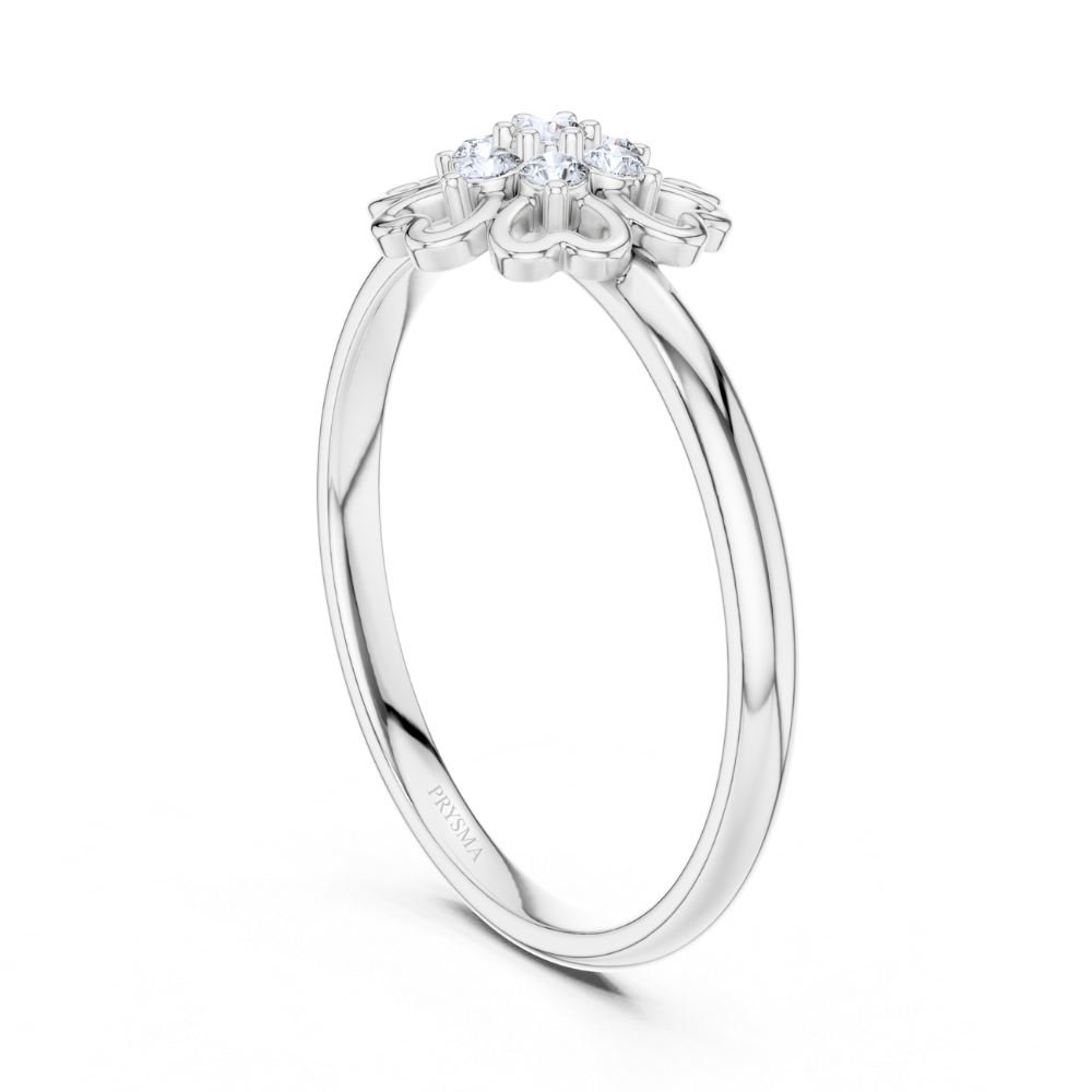 Petal Embrace Diamond Ring