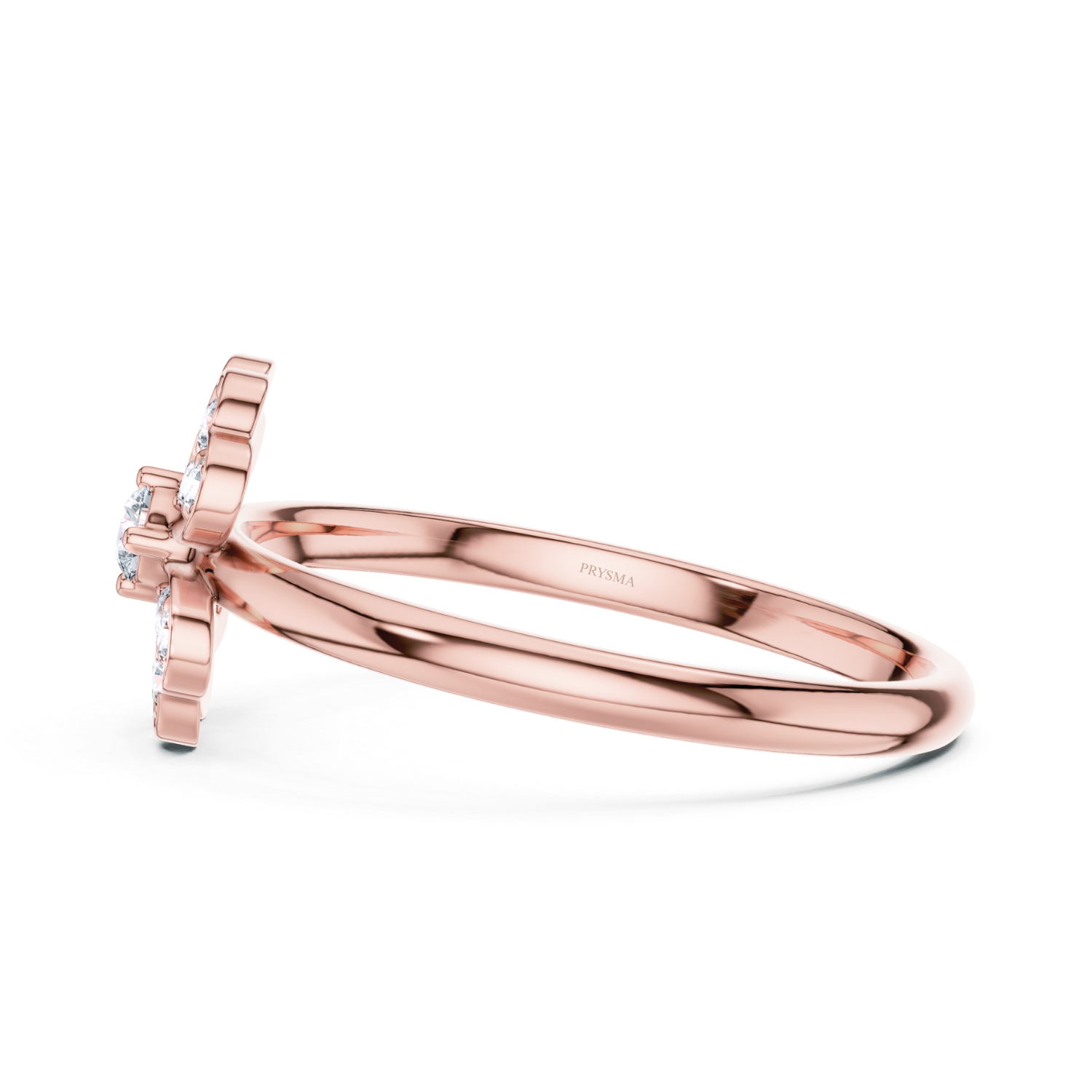 Blooming Diamond Clover Ring