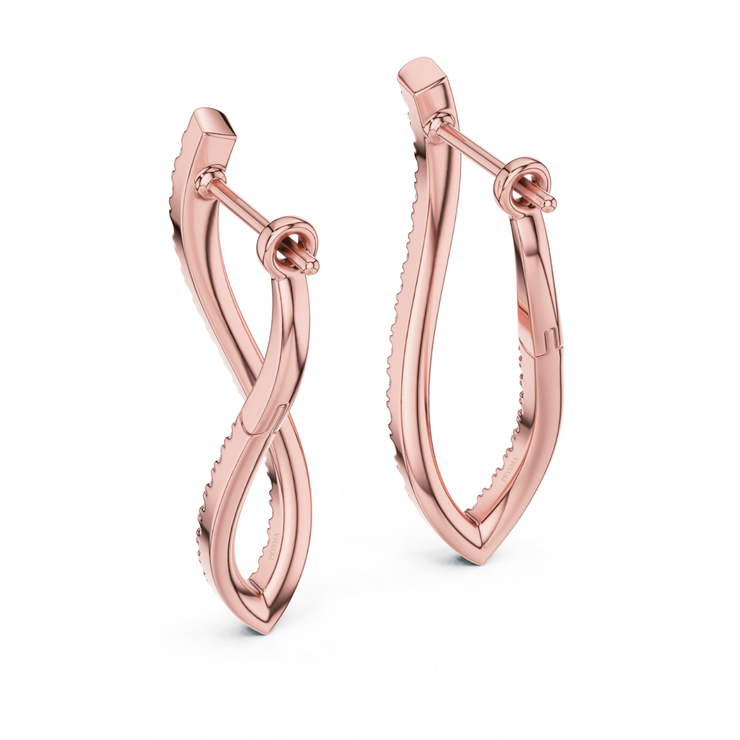 Twisted Elegance Diamond Earrings