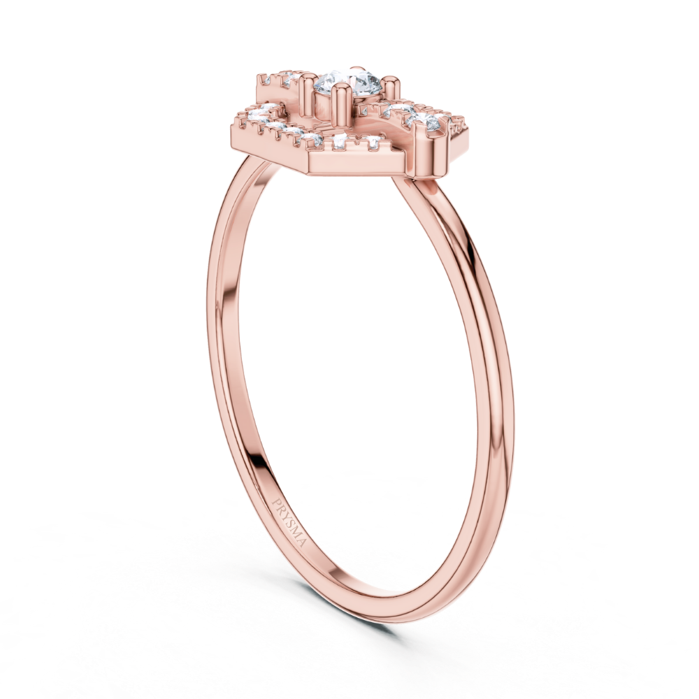 HexaLuxe Halo Ring