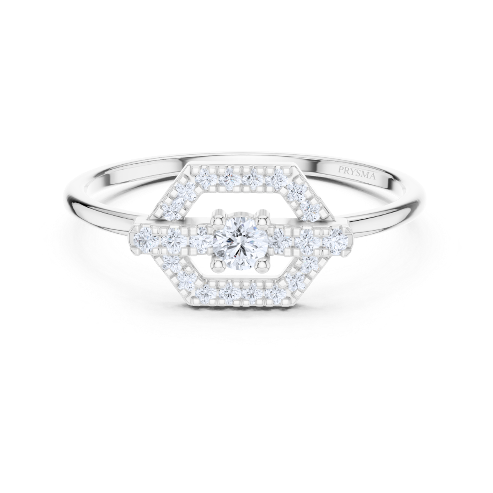 HexaLuxe Halo Ring