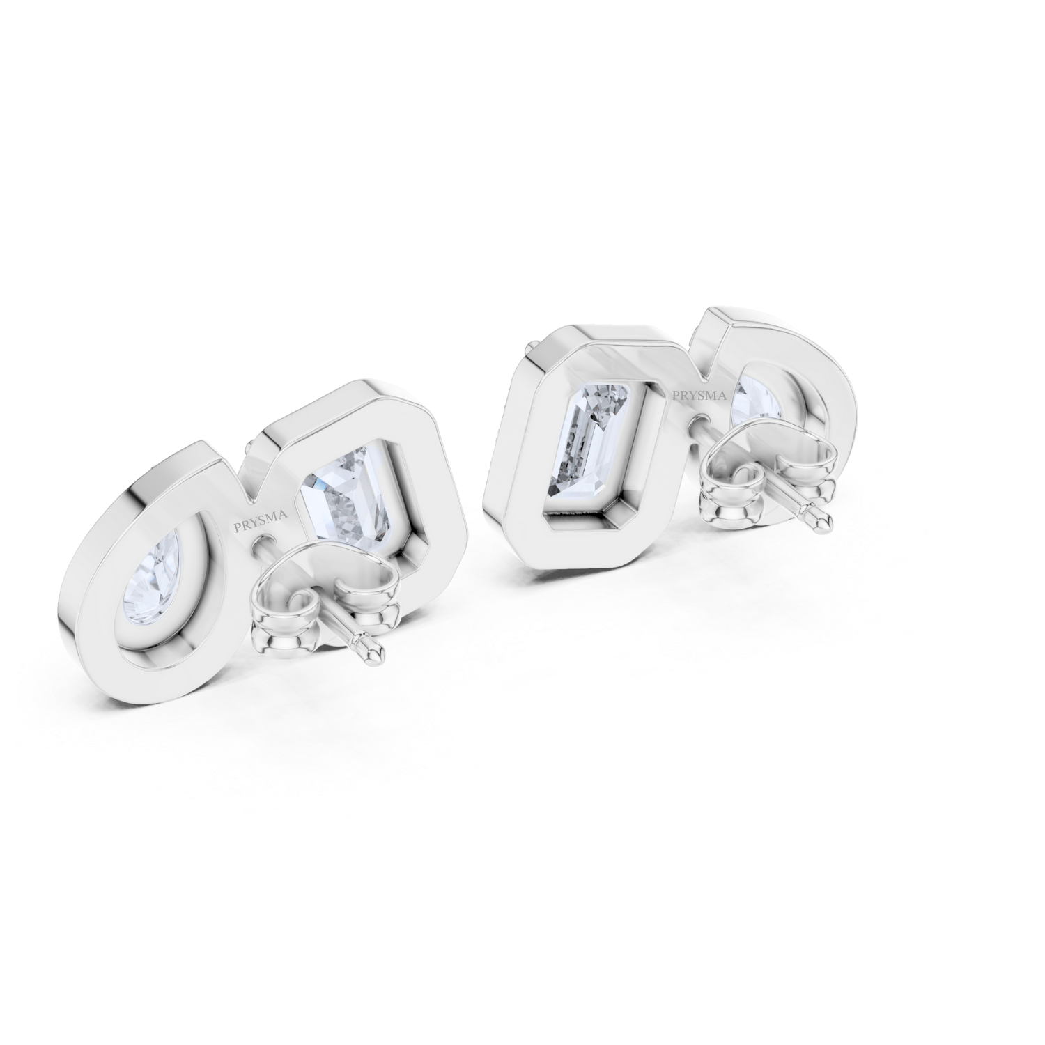 Duo Brilliance Halo Stud Earrings