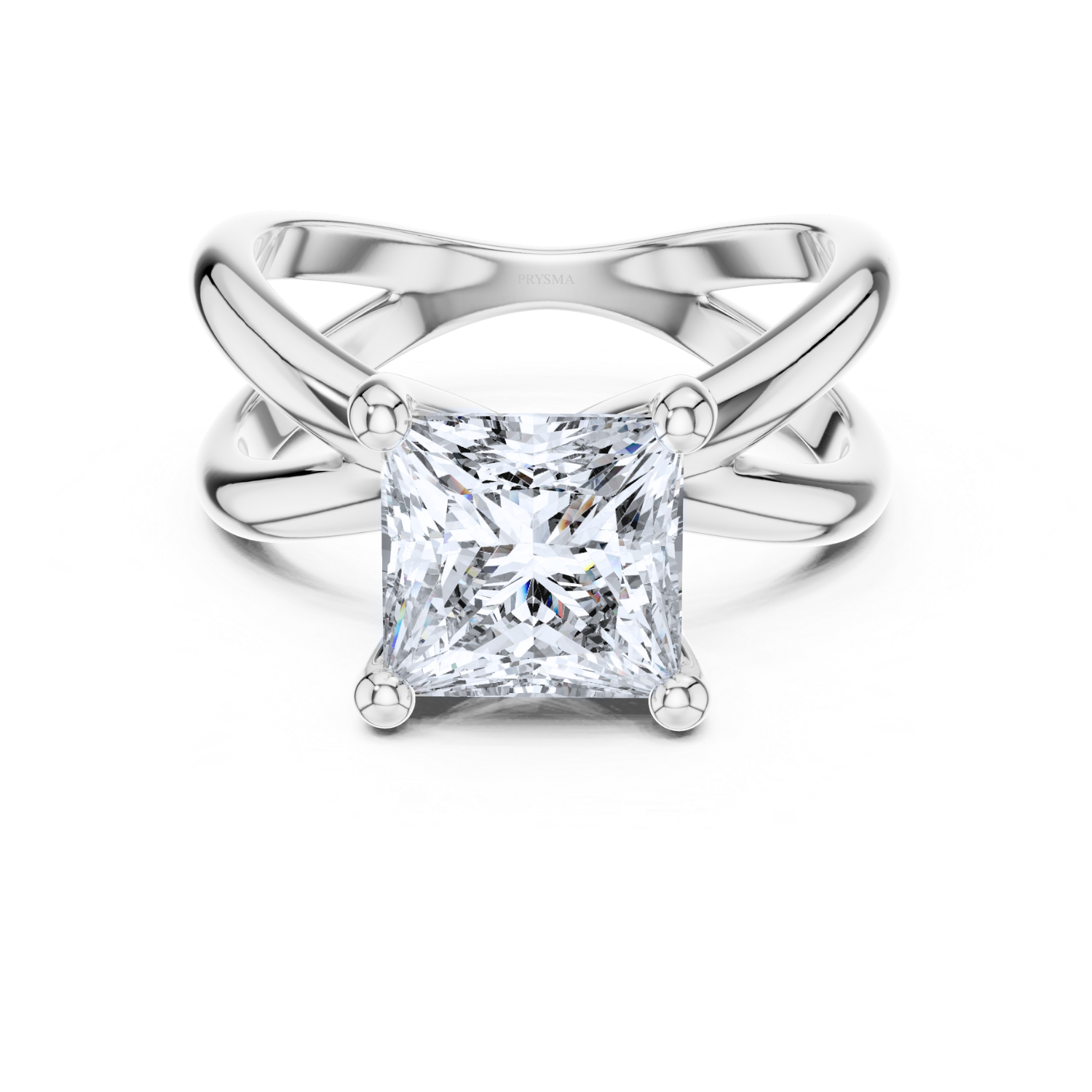 Elegant Split-Shank Solitaire Ring