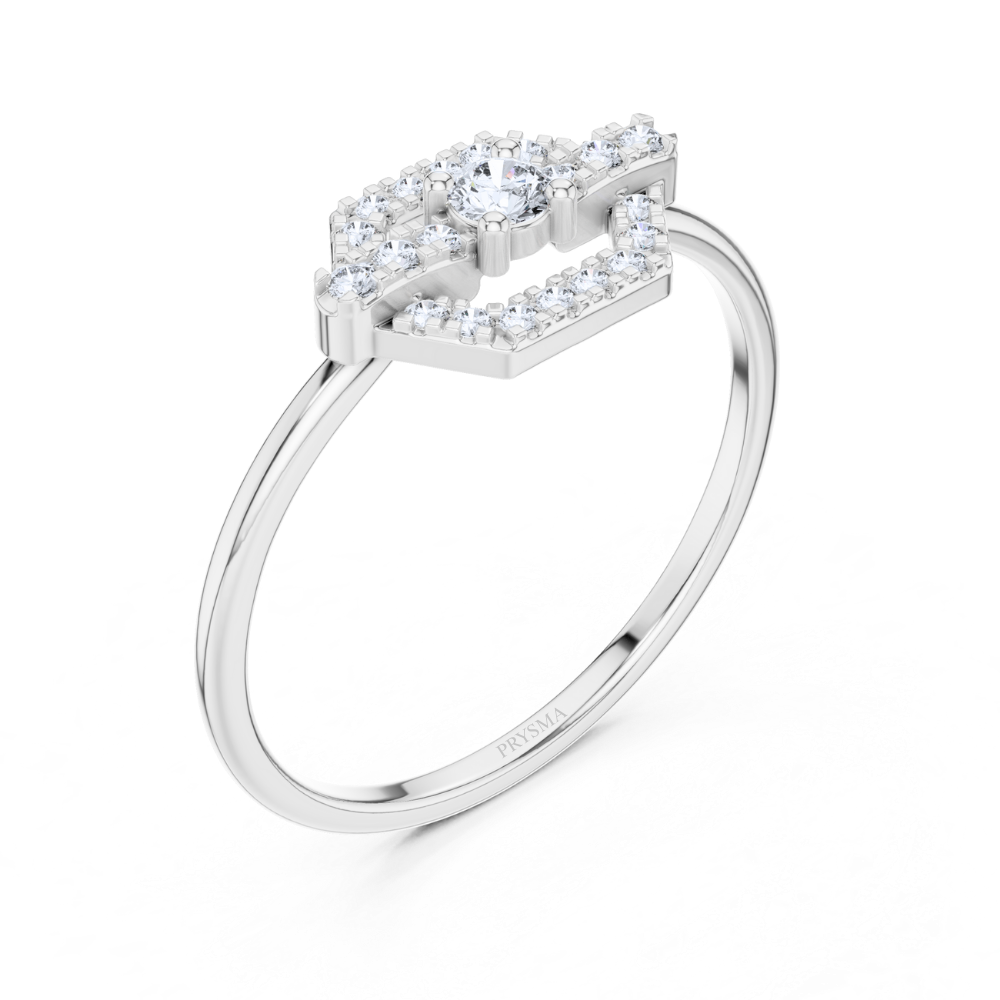 HexaLuxe Halo Ring