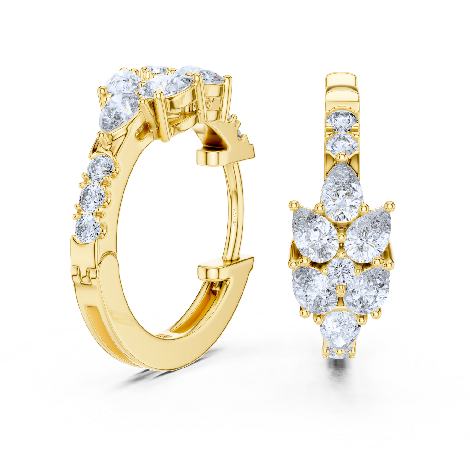 Radiant Bloom Hoop Earrings