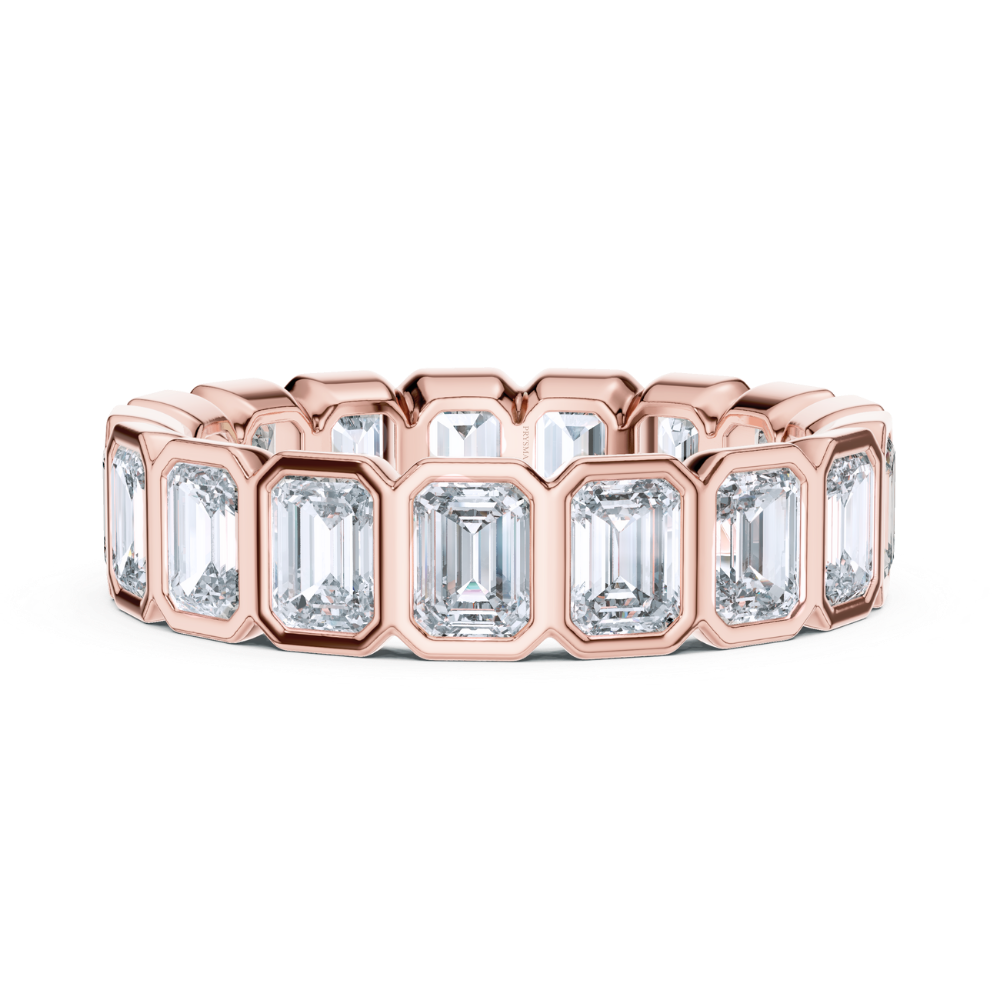 Regal Emerald-Cut Diamond Eternity Ring