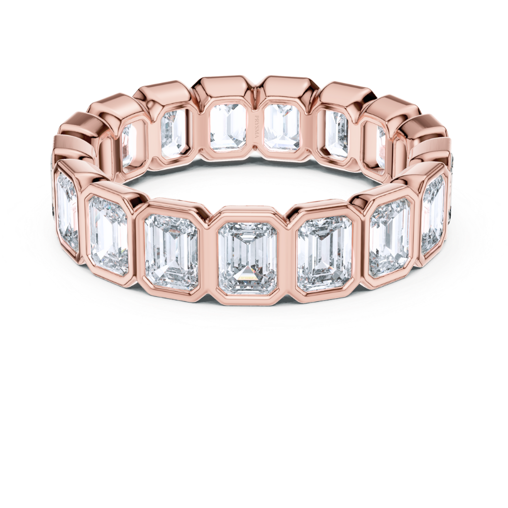 Regal Emerald-Cut Diamond Eternity Ring