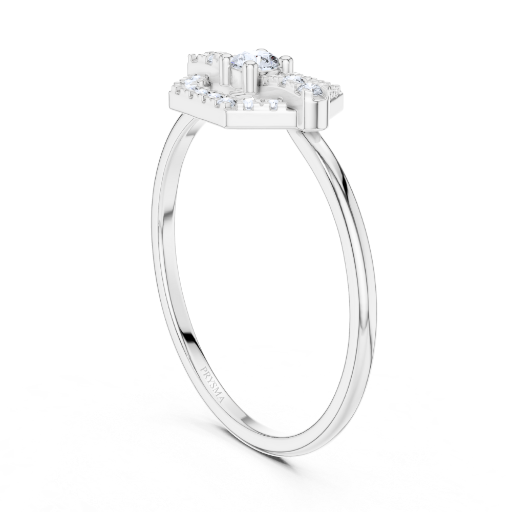 HexaLuxe Halo Ring