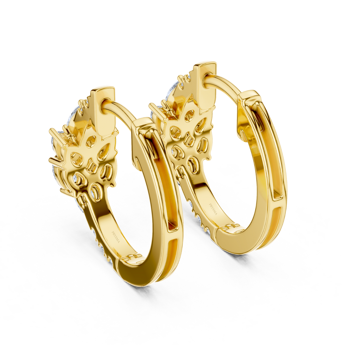 Radiant Bloom Hoop Earrings