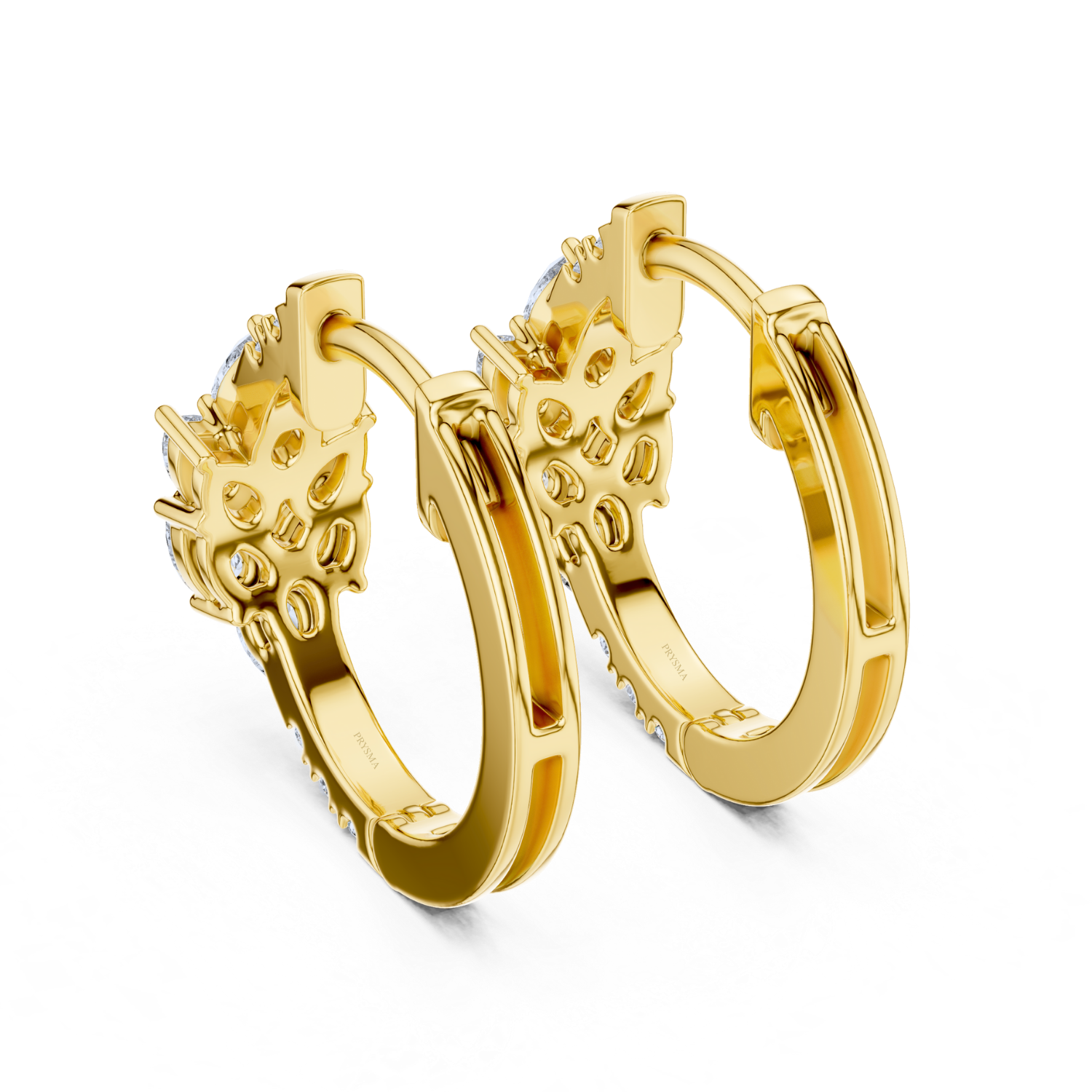 Radiant Bloom Hoop Earrings
