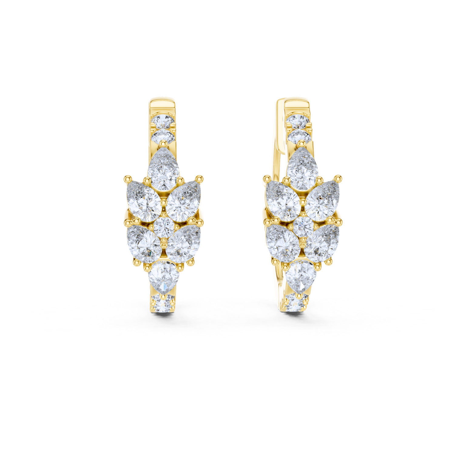 Radiant Bloom Hoop Earrings
