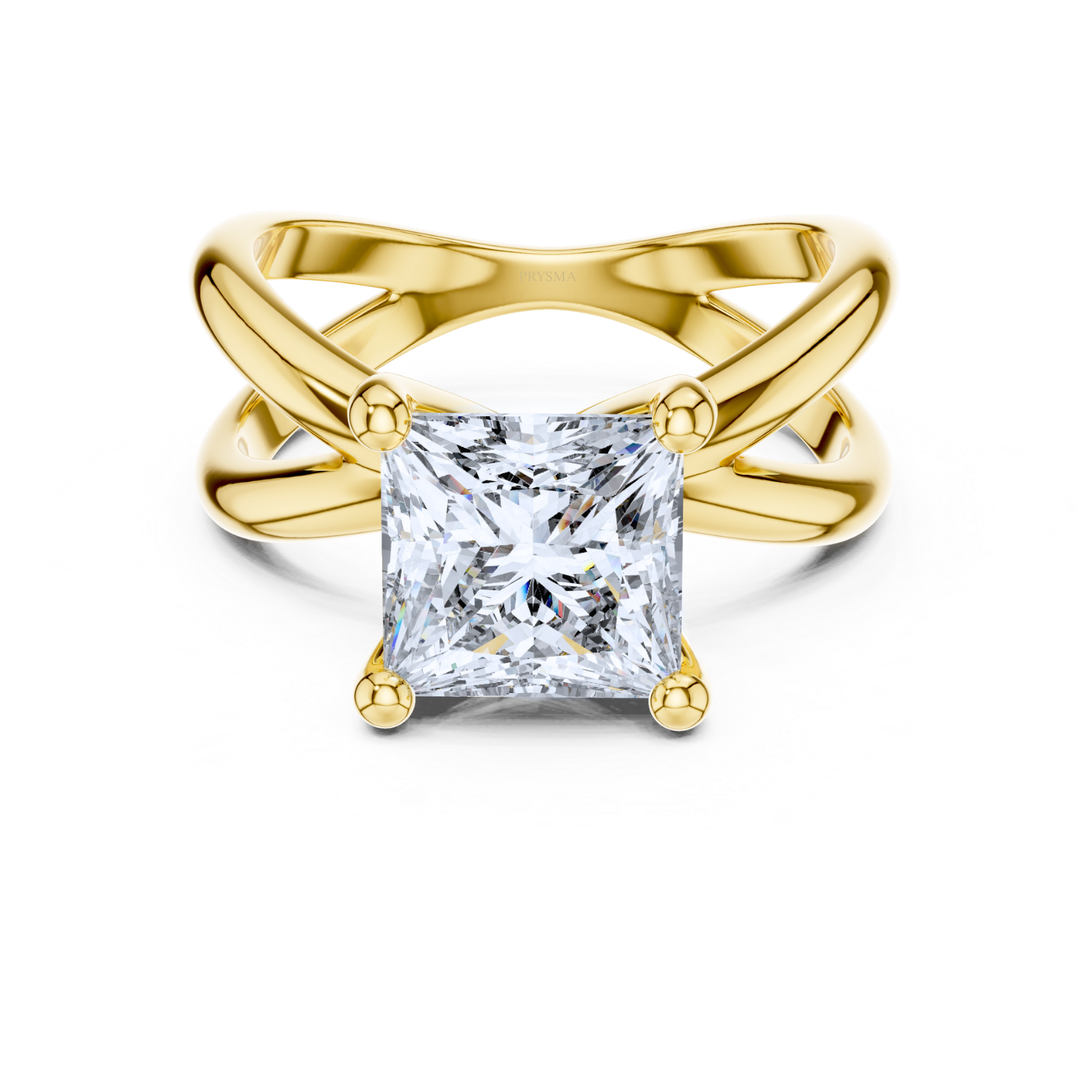 Elegant Split-Shank Solitaire Ring