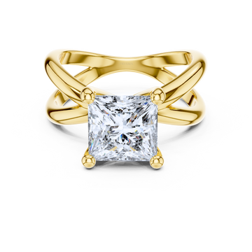 Elegant Split-Shank Solitaire Ring