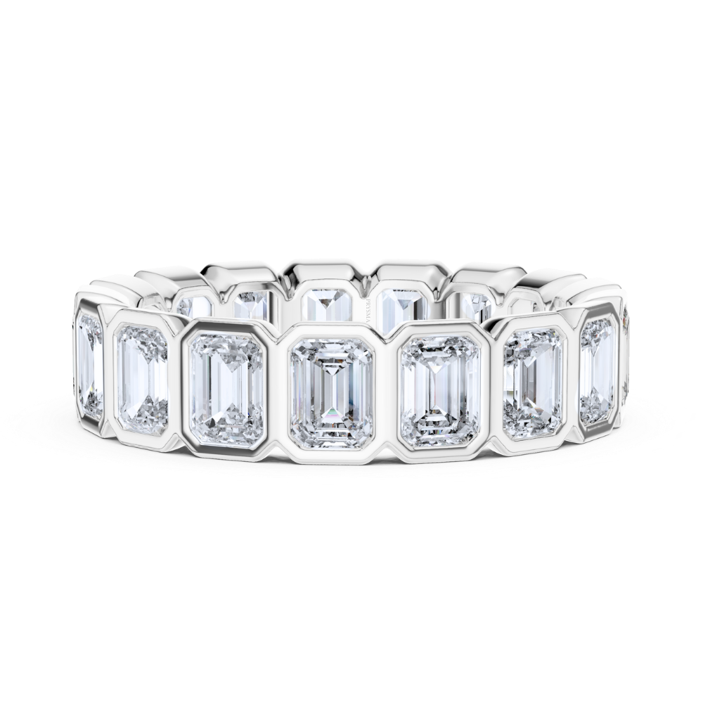 Regal Emerald-Cut Diamond Eternity Ring