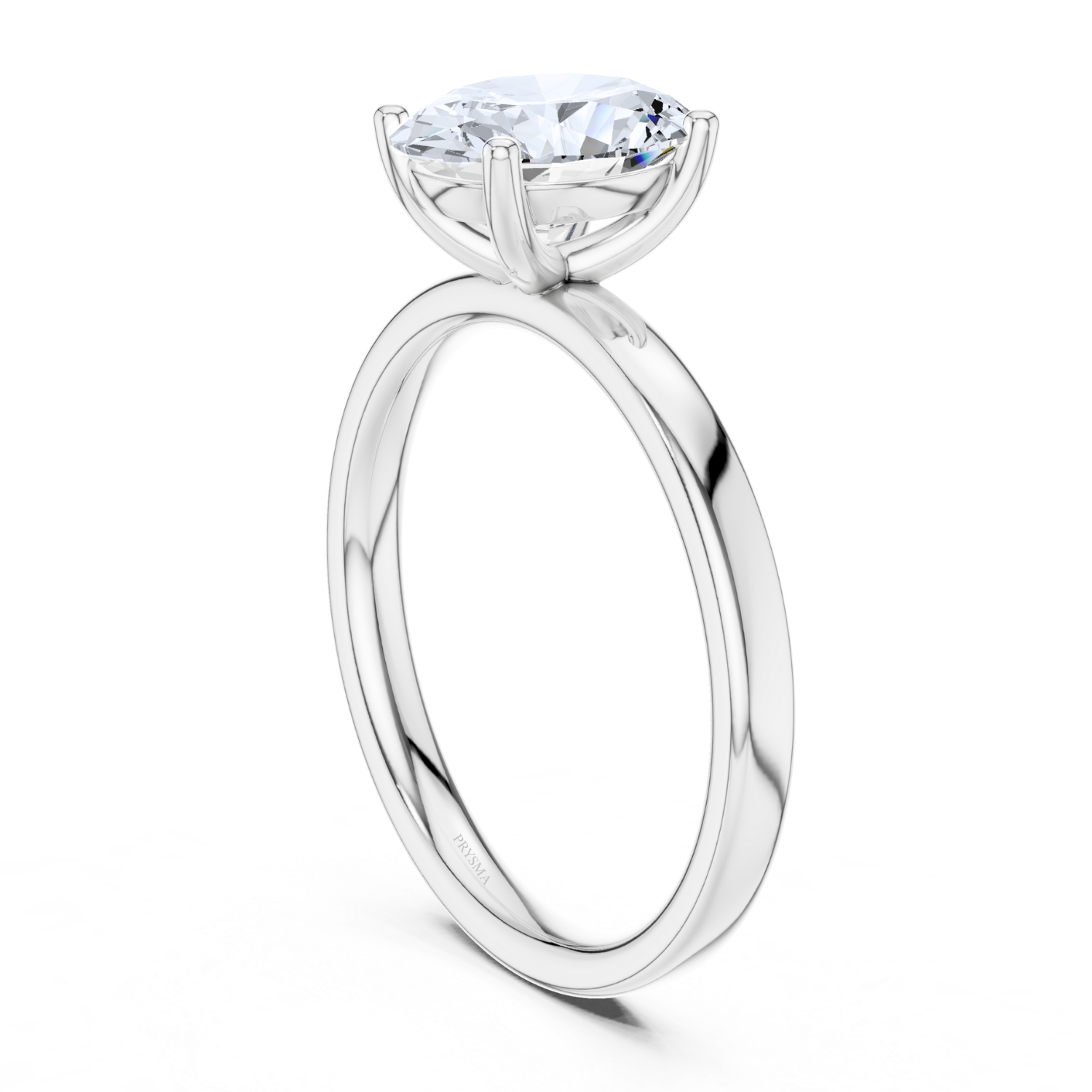 Oval Cut Solitaire Diamond Classic Four-Prong Setting