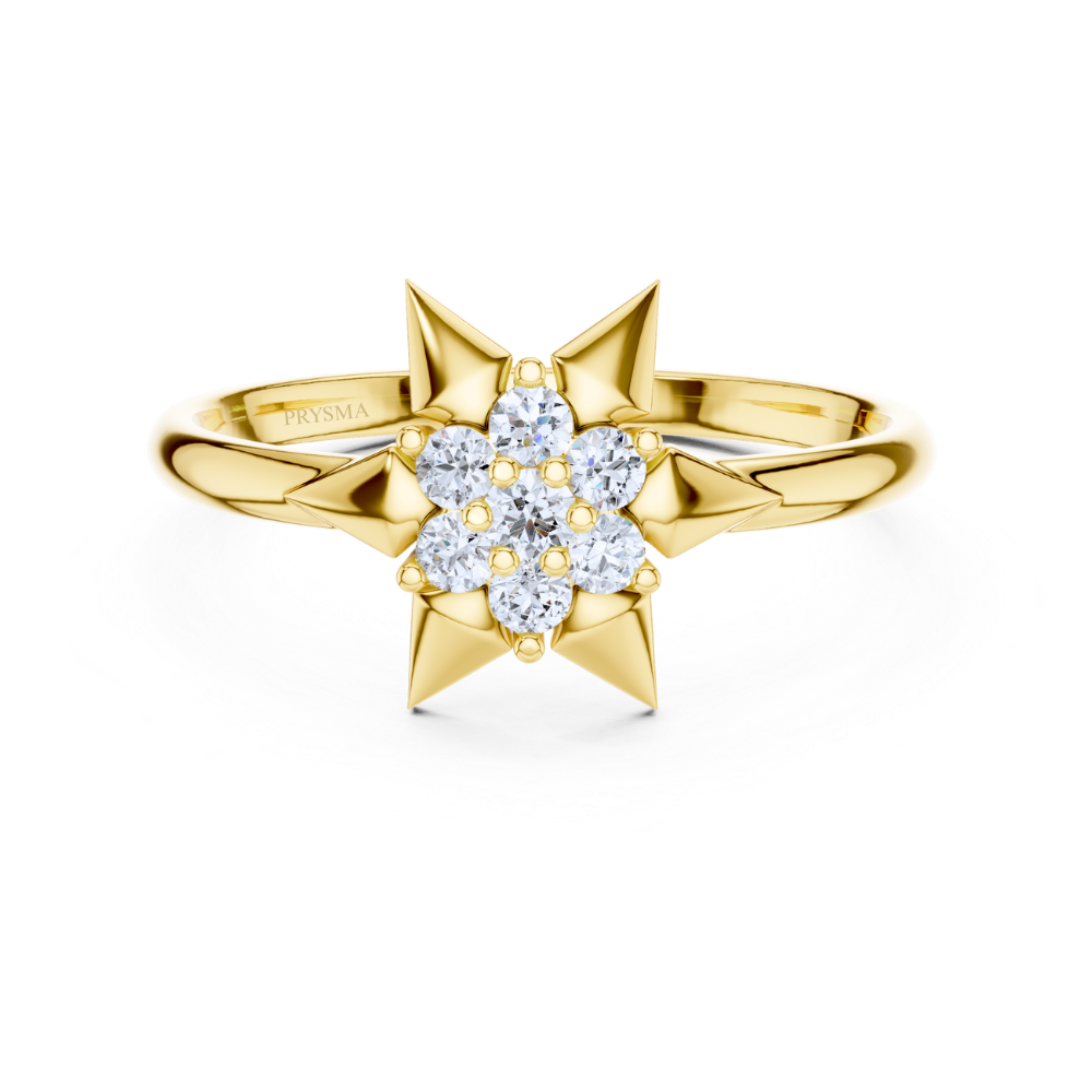 Celestial Radiance Star Ring