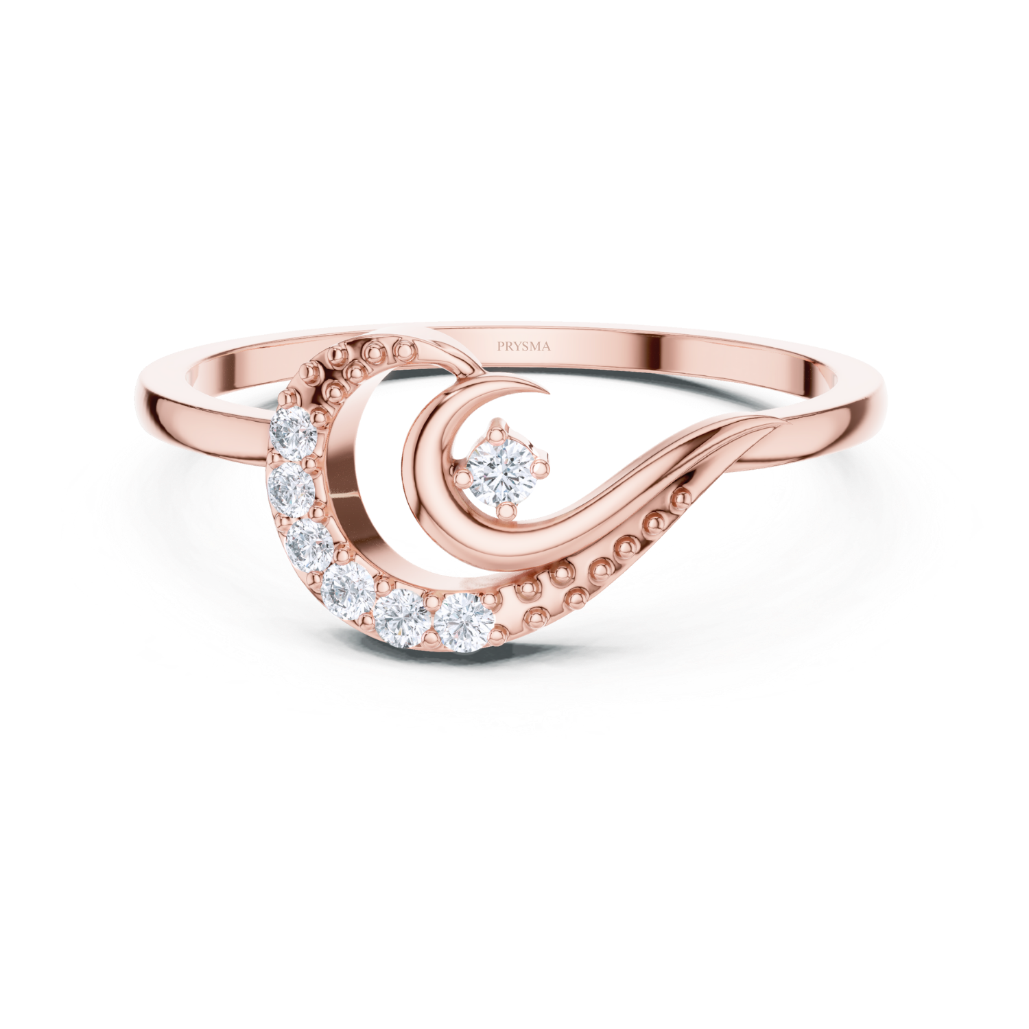 Elegant Twist Solitaire Diamond Ring