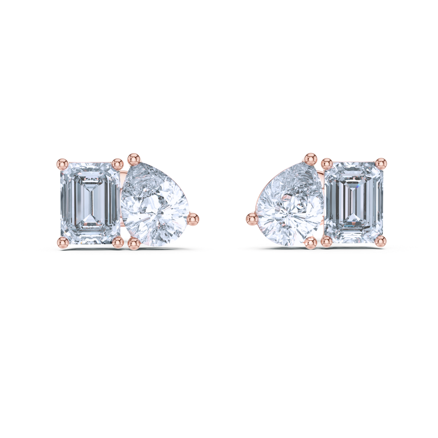 Radiant Harmony Diamond Studs