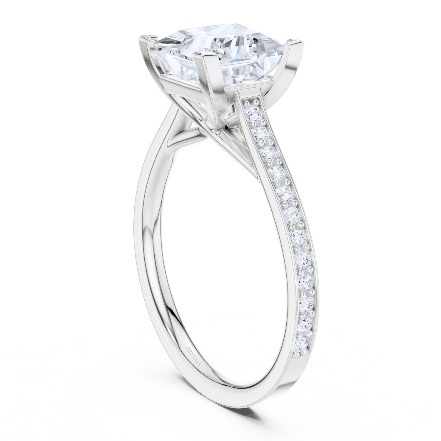 Elegant Princess Cut Diamond Ring