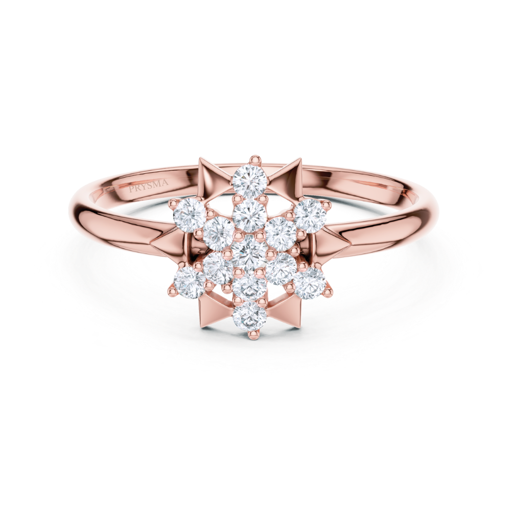 Royal Starburst Cluster Ring