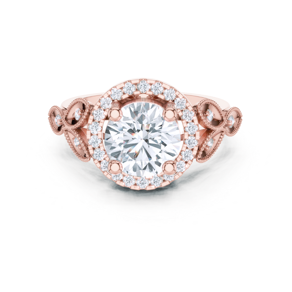 Victorian Elegance Halo Ring