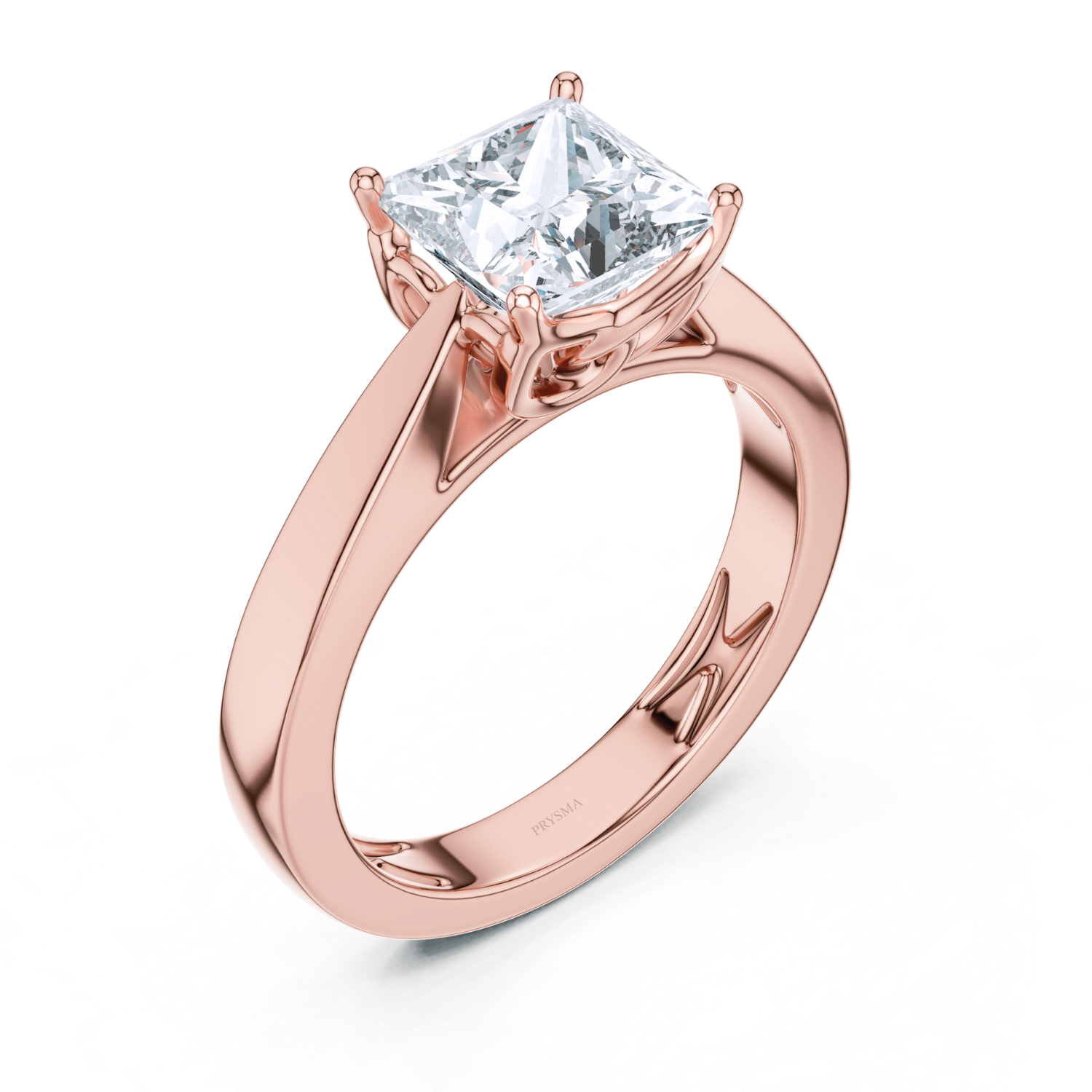 Regal Crown Solitaire Ring