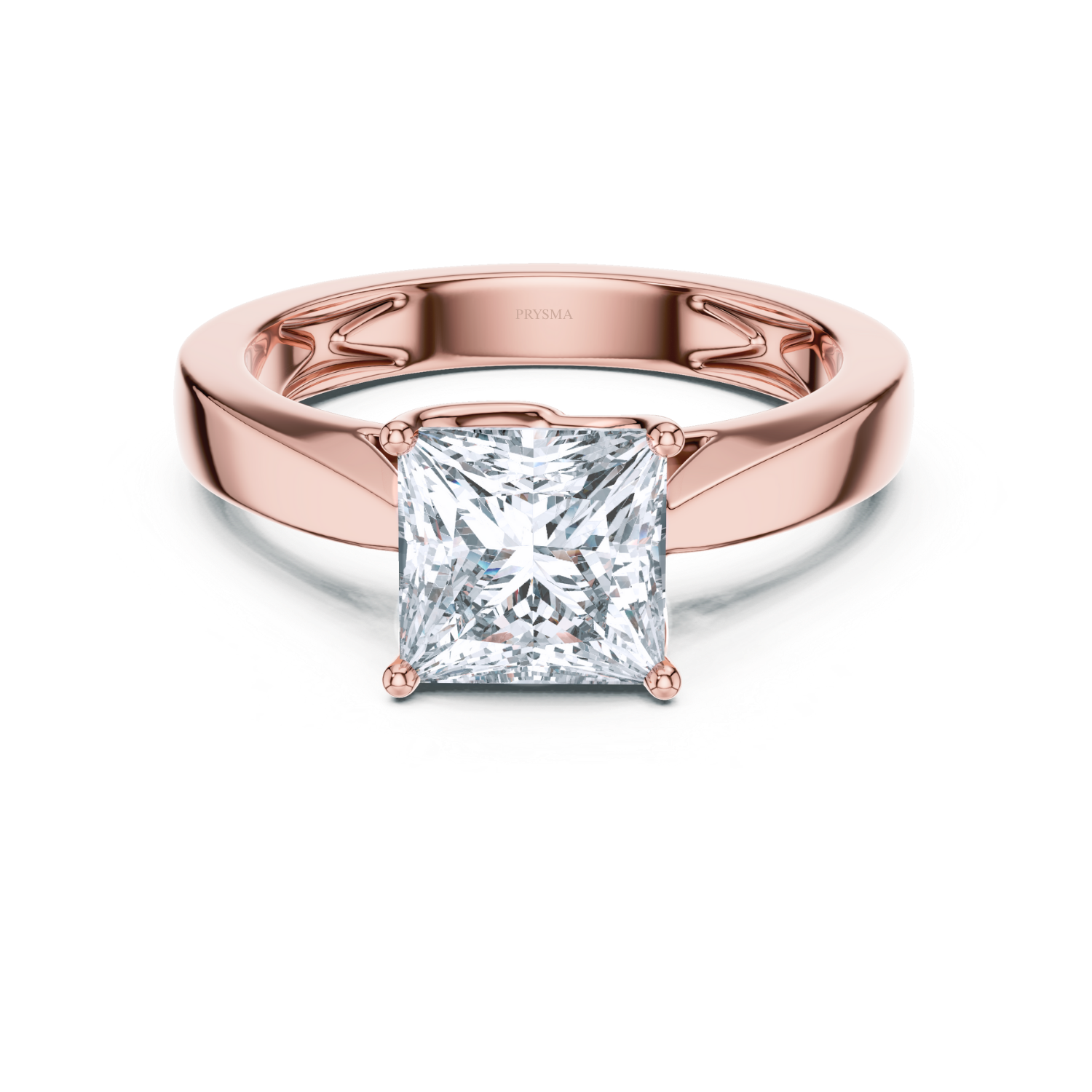 Regal Crown Solitaire Ring