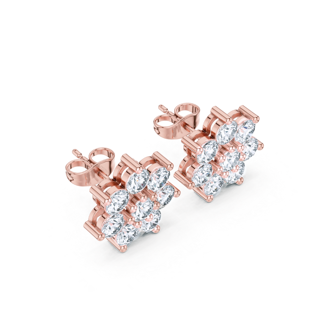 Celestial Cluster Diamond Studs