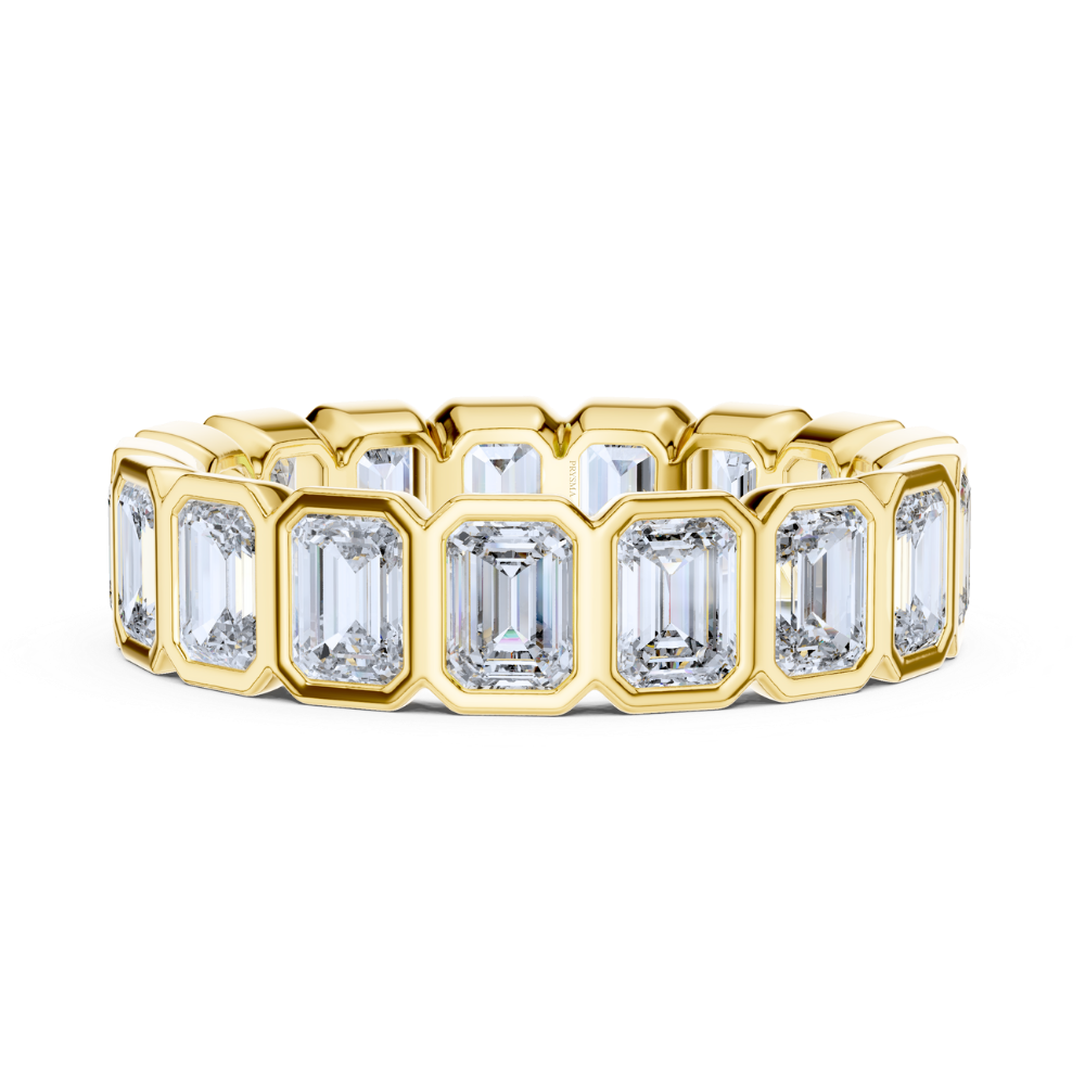 Regal Emerald-Cut Diamond Eternity Ring