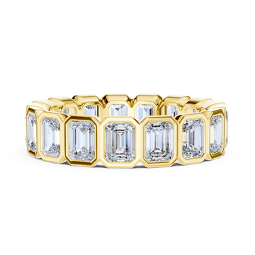 Regal Emerald-Cut Diamond Eternity Ring