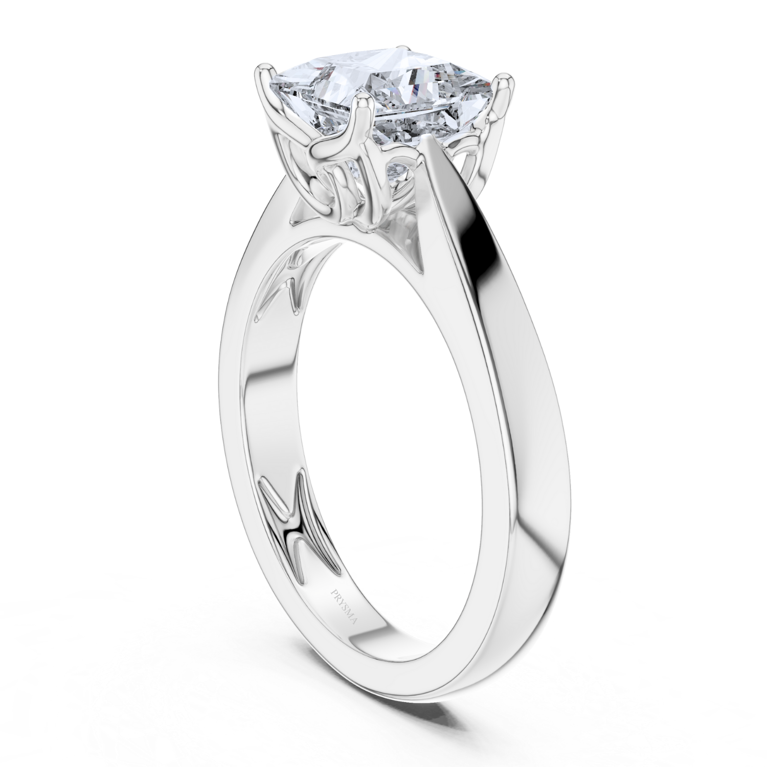 Regal Crown Solitaire Ring