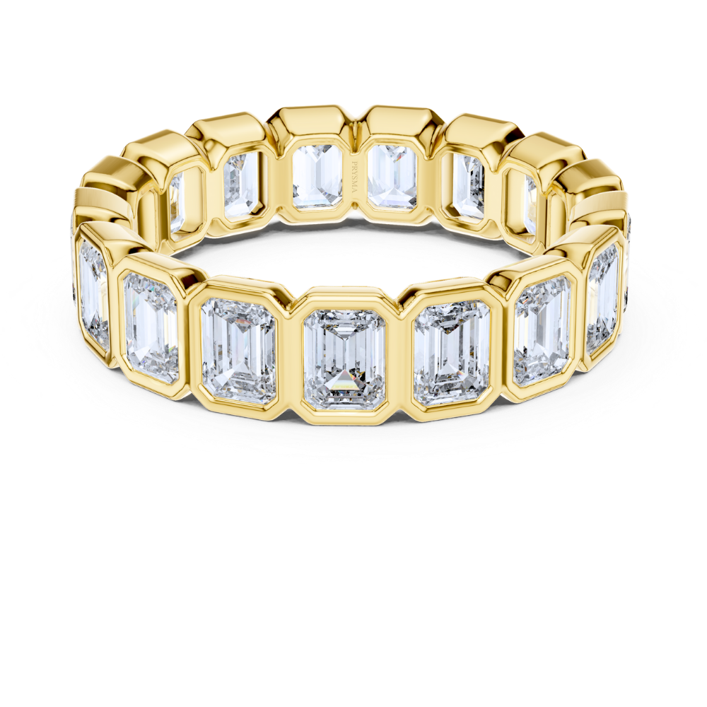 Regal Emerald-Cut Diamond Eternity Ring