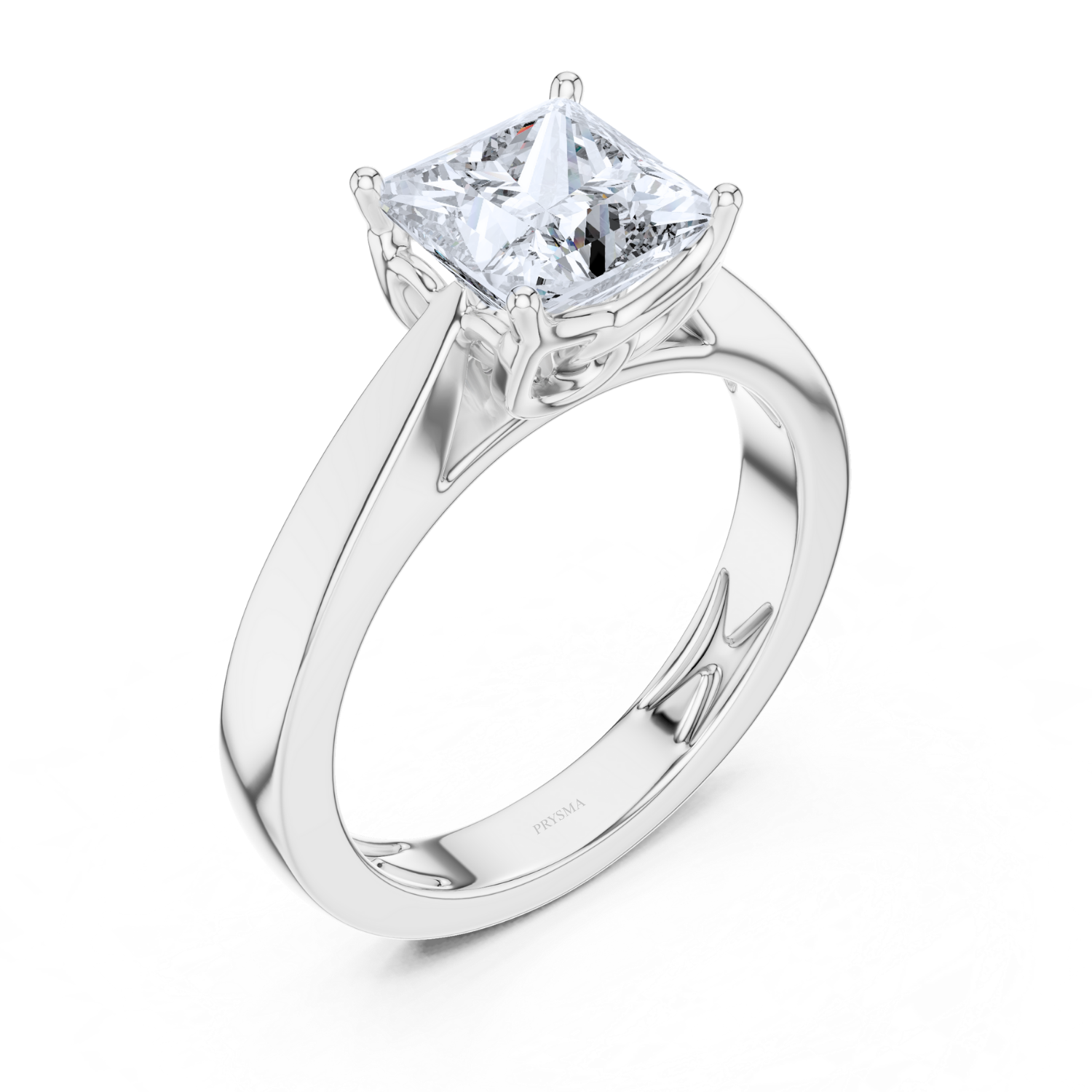 Regal Crown Solitaire Ring