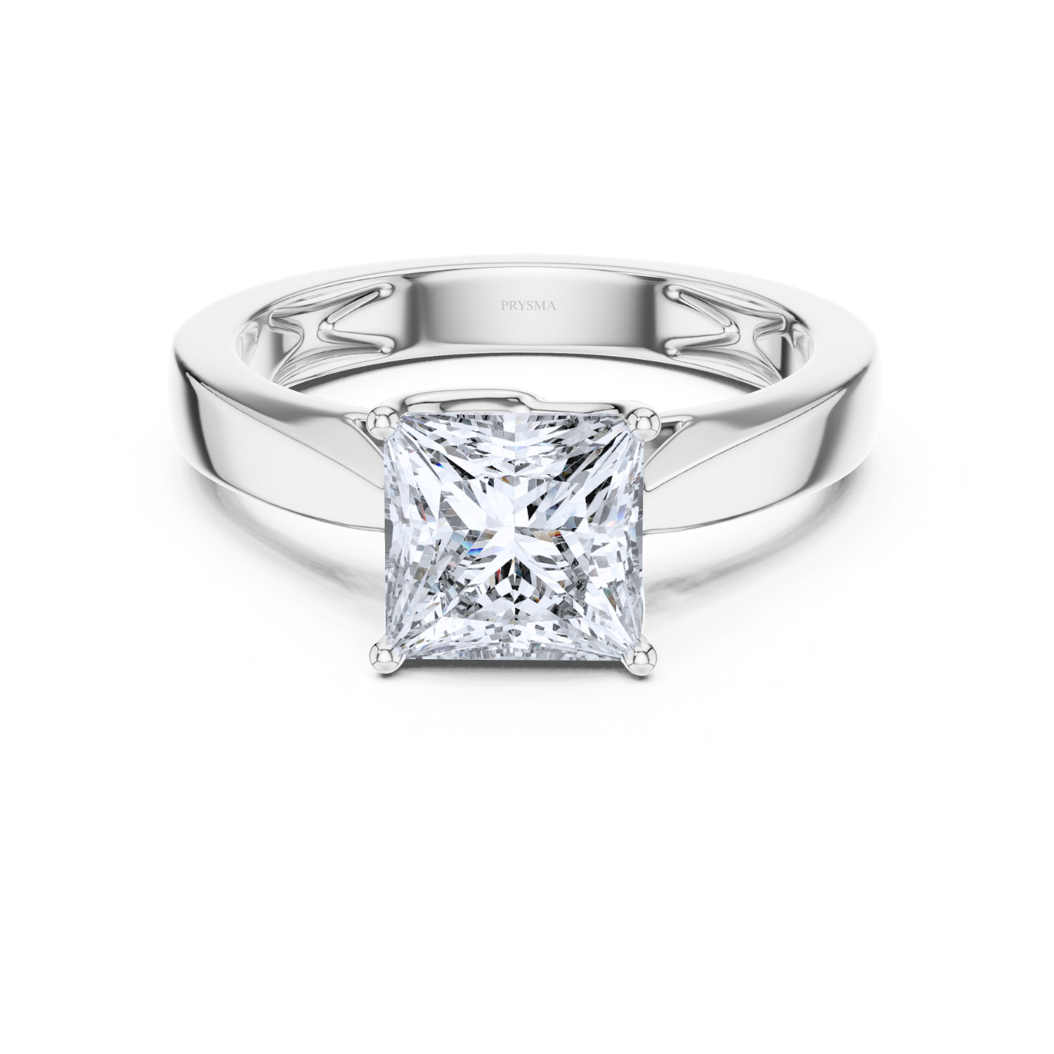 Regal Crown Solitaire Ring