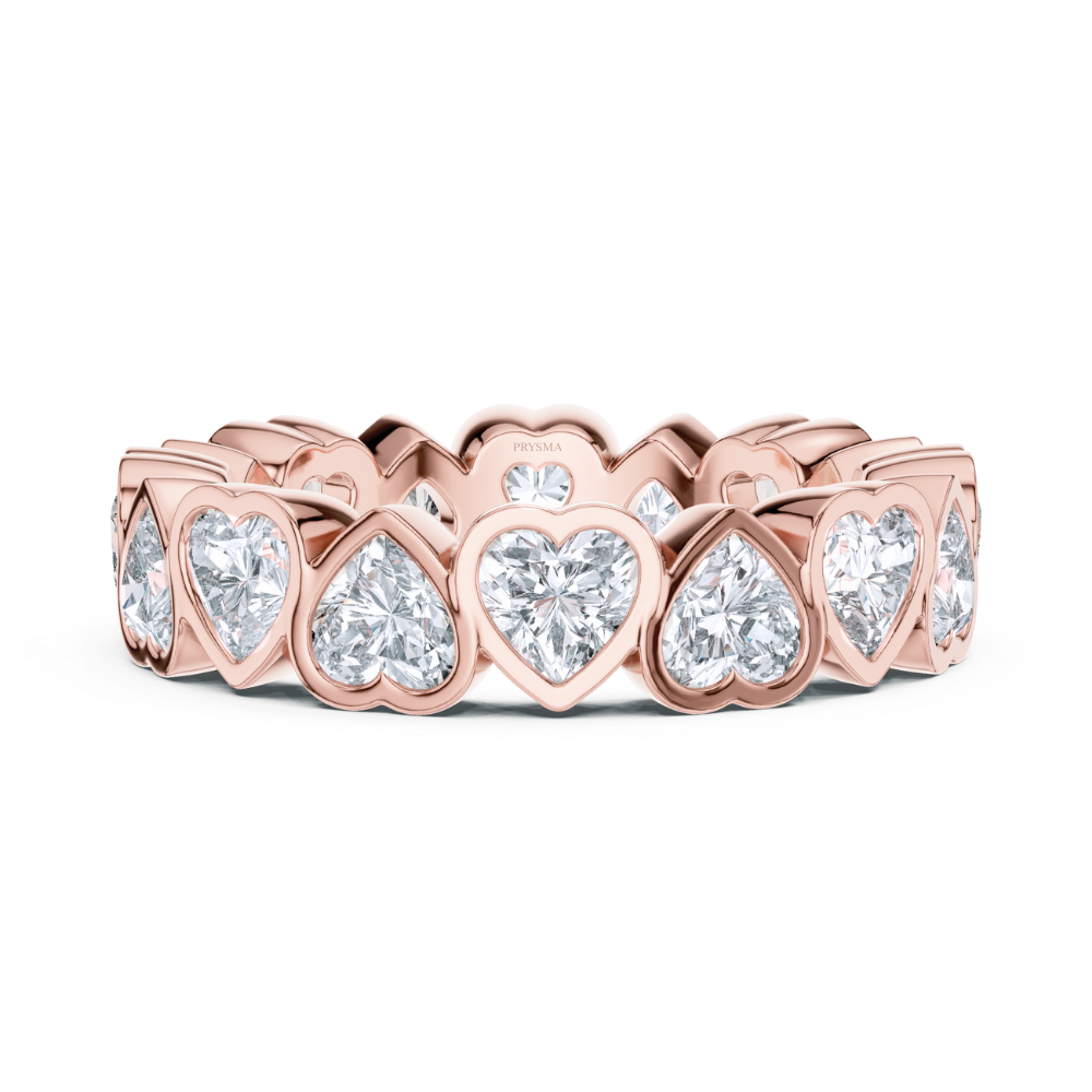 Endless Heart-Cut Diamond Eternity Ring
