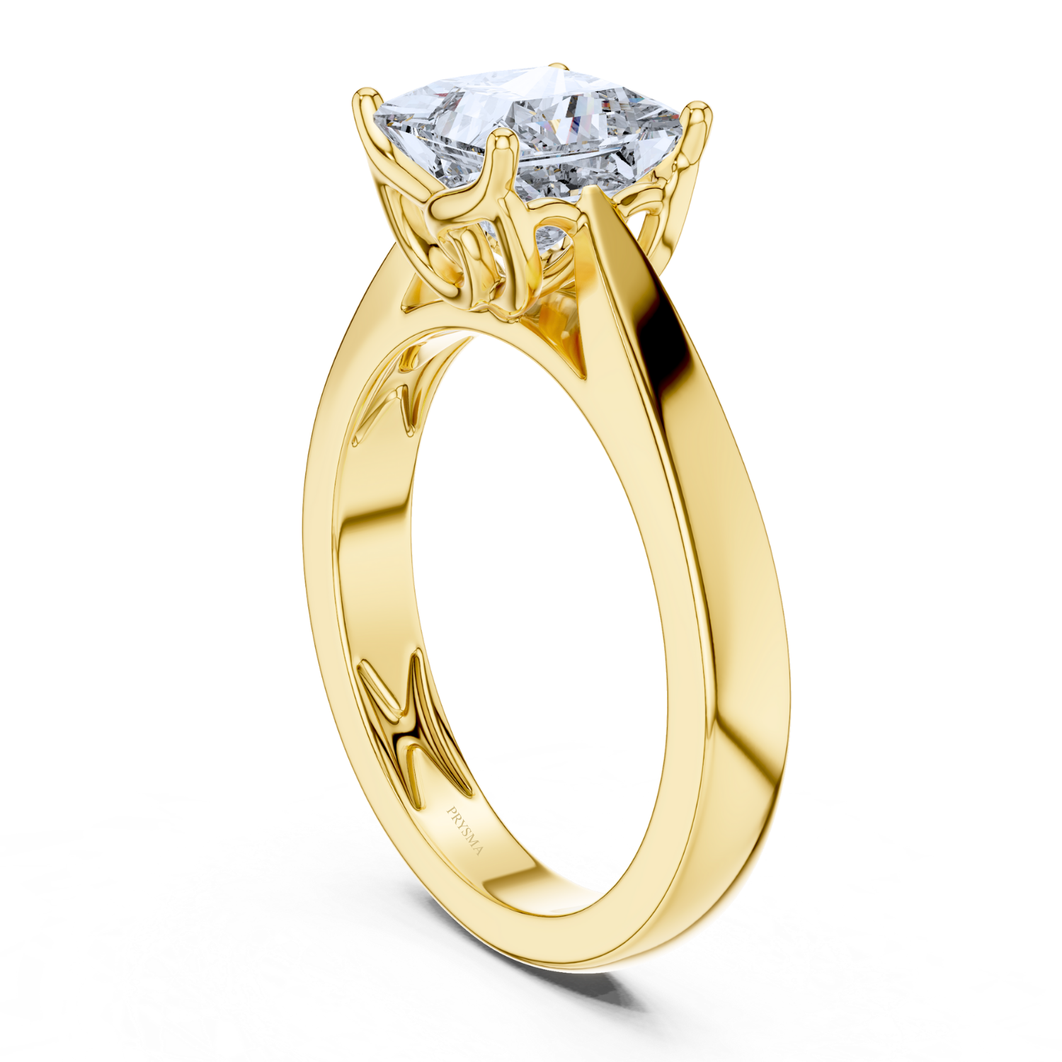 Regal Crown Solitaire Ring