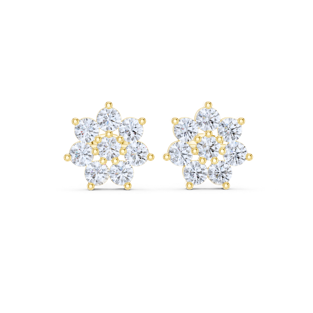 Celestial Cluster Diamond Studs