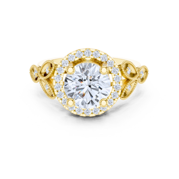 Victorian Elegance Halo Ring