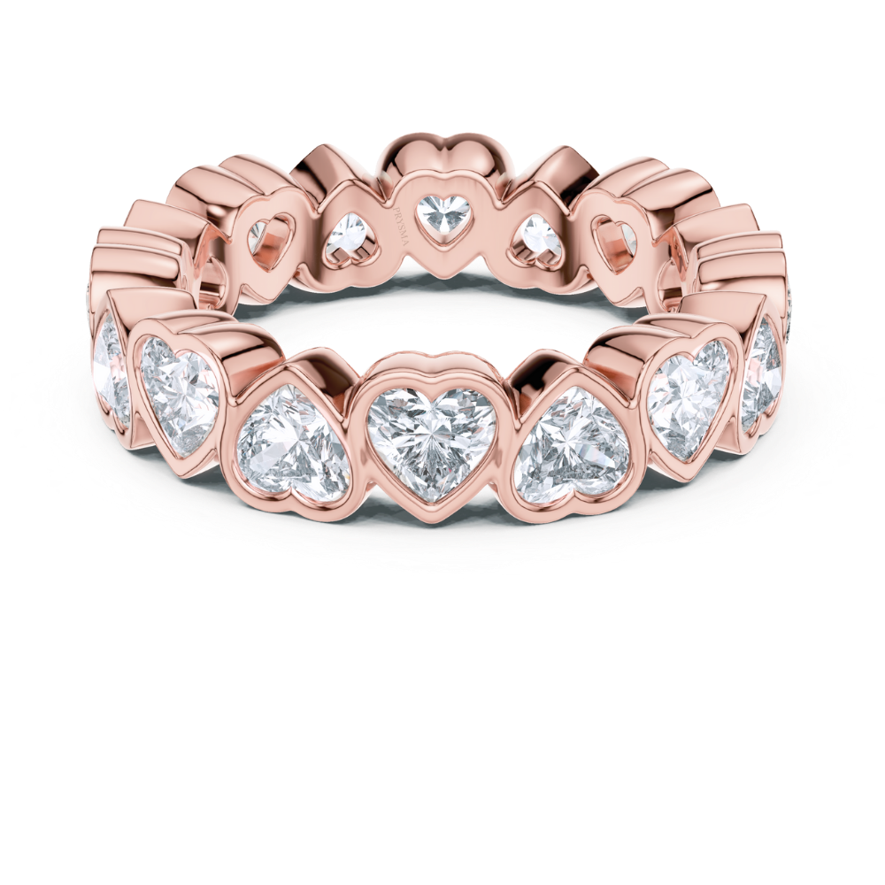 Endless Heart-Cut Diamond Eternity Ring