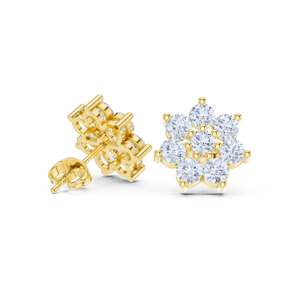 Celestial Cluster Diamond Studs
