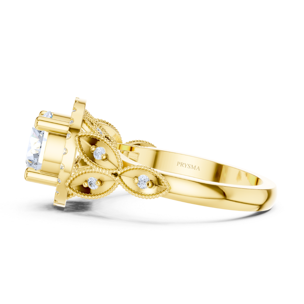 Victorian Elegance Halo Ring
