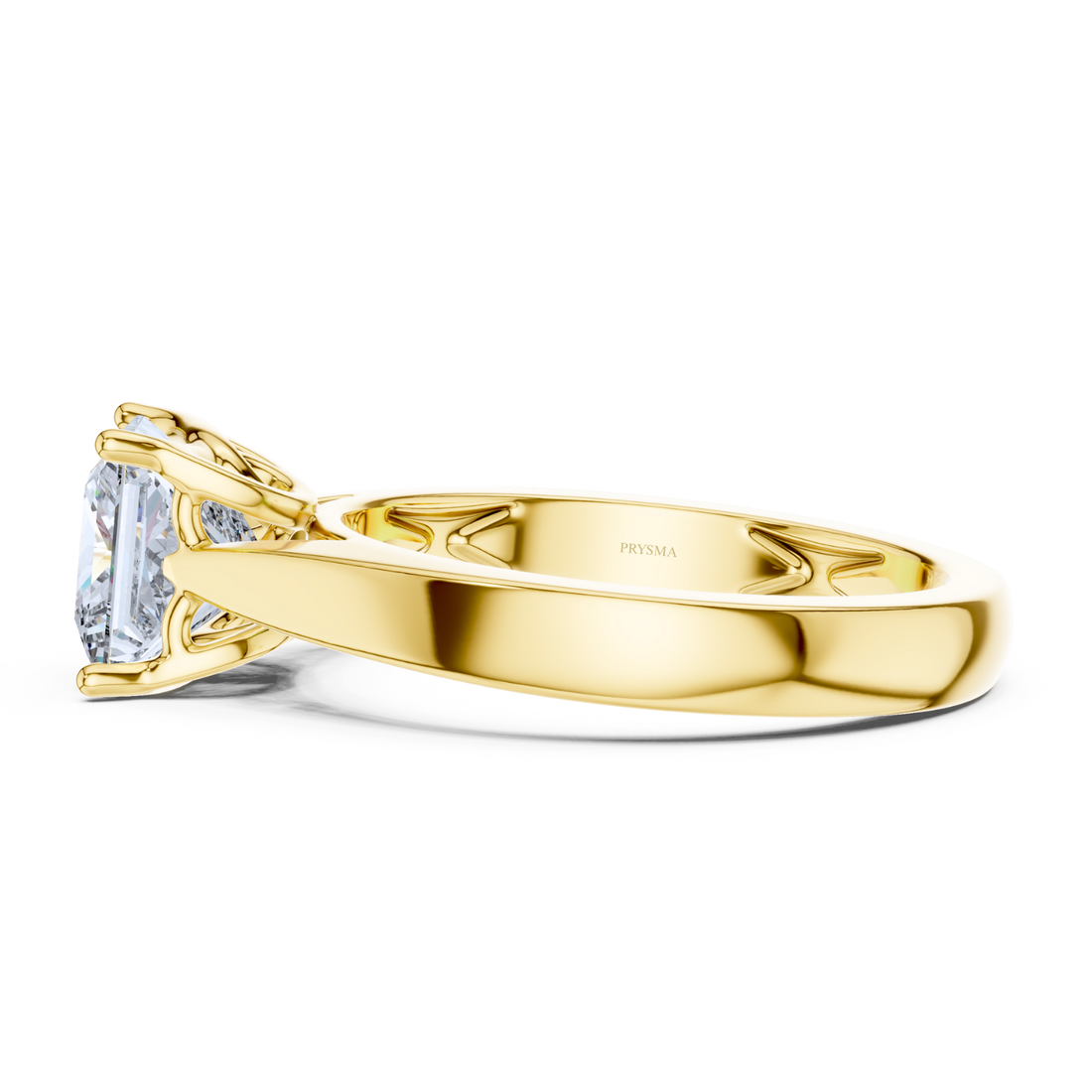 Regal Crown Solitaire Ring