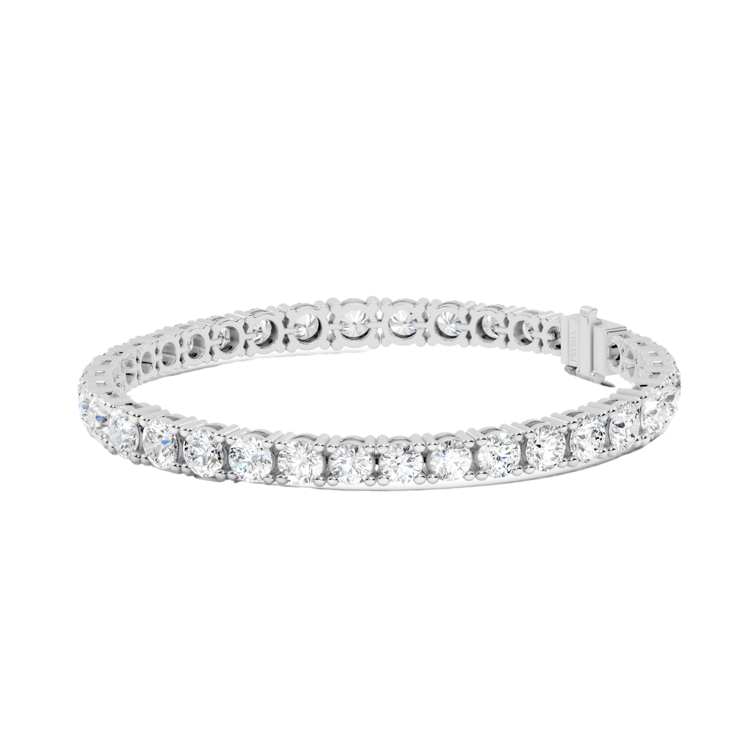 Classic Round-Cut Diamond Tennis Bracelet