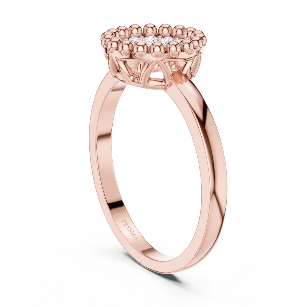 Radiant Bloom Cluster Ring