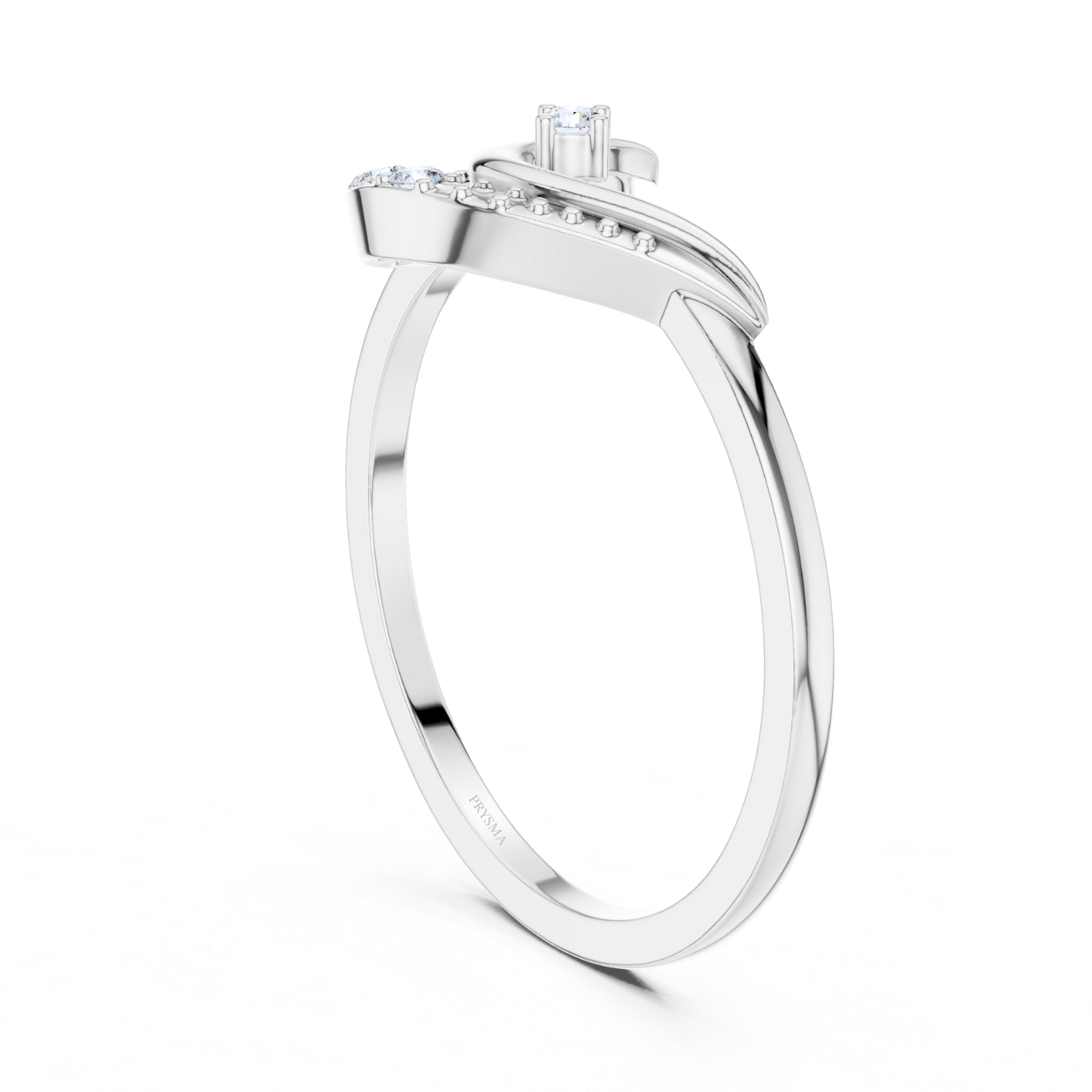 Elegant Twist Solitaire Diamond Ring