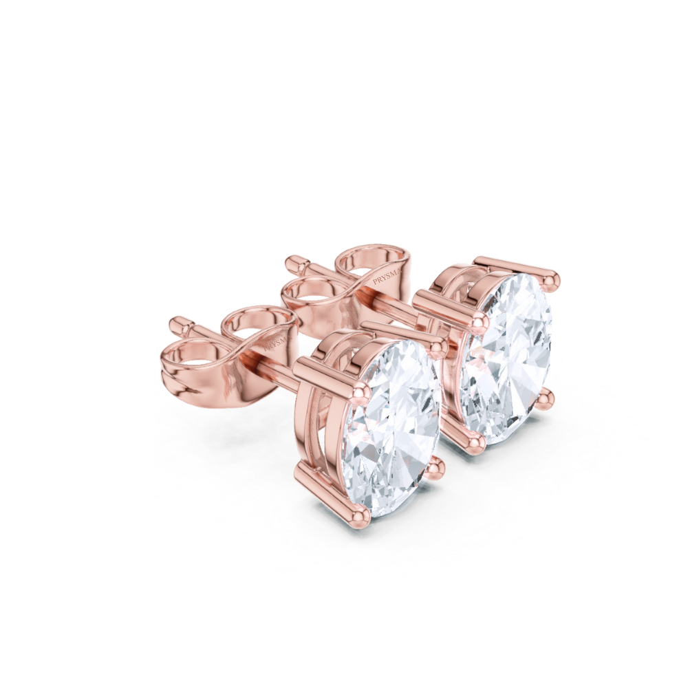 Classic Oval Diamond Studs